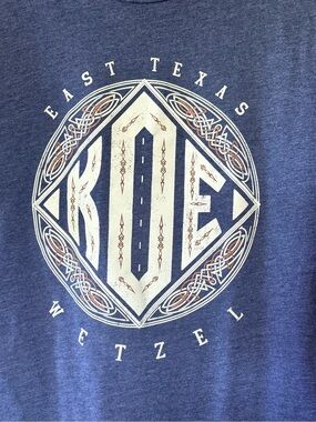 Koe Wetzel Blue Graphic Tee band size medium Texas country